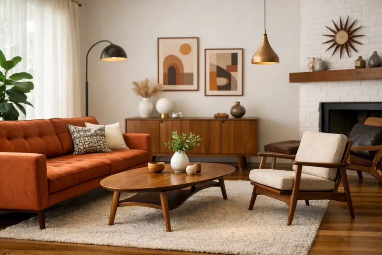 How to Create a Mid Century Modern Living Room