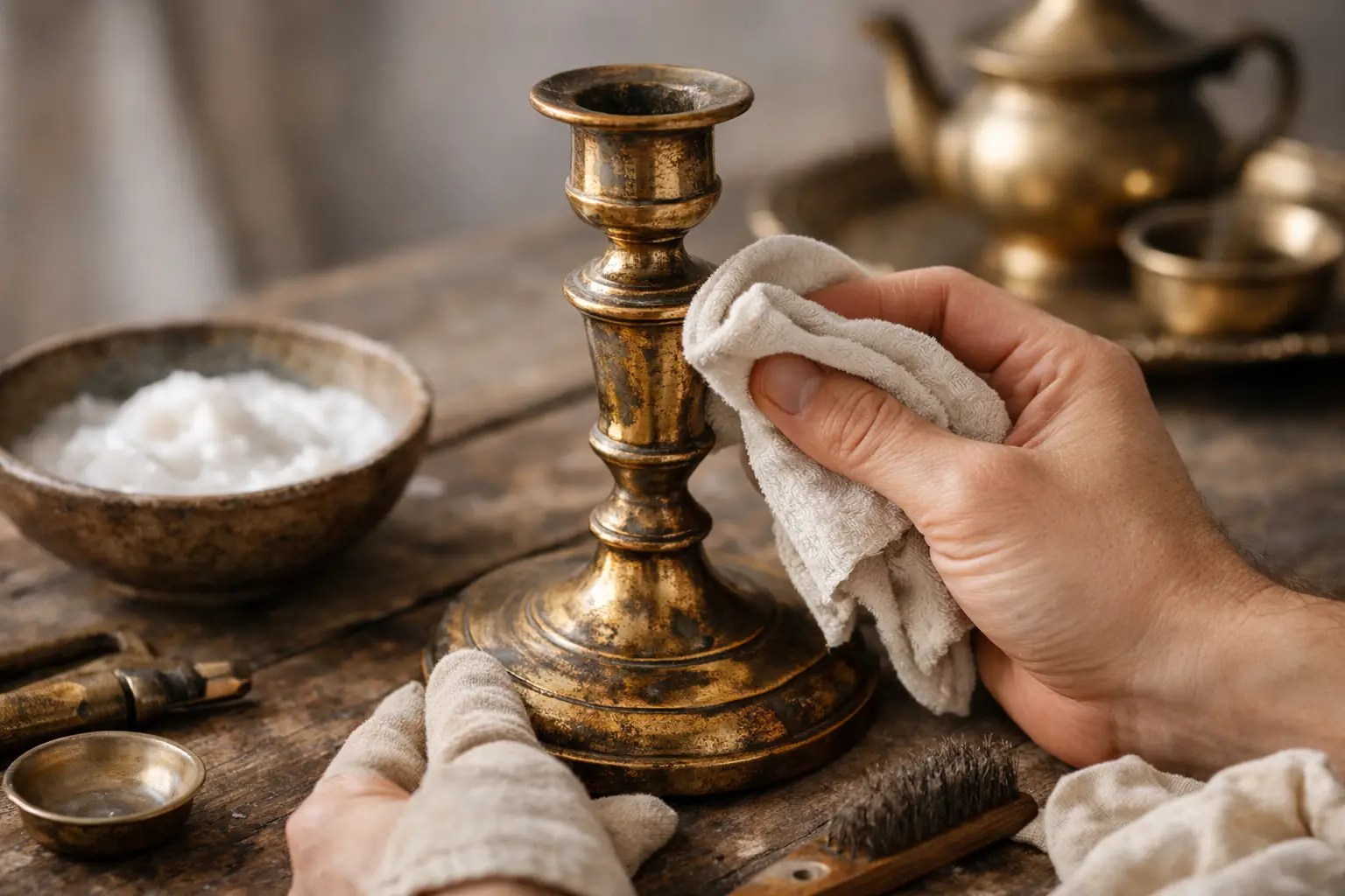 How to Clean Vintage Brass Without Erasing Its Age