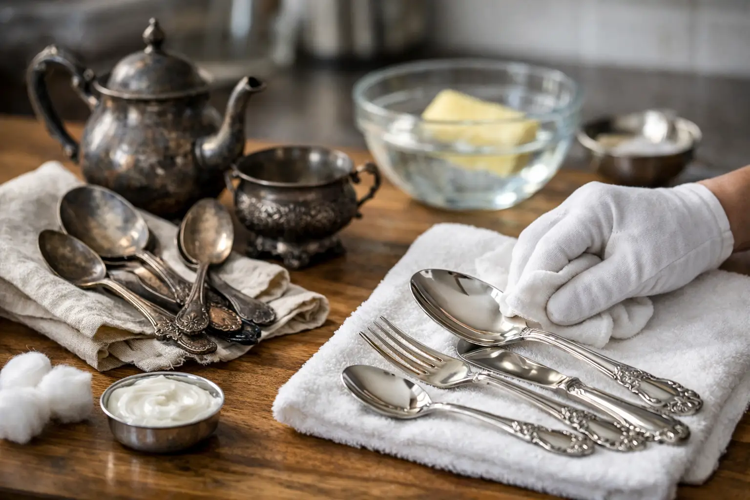 How to Polish Vintage Silverware at Home