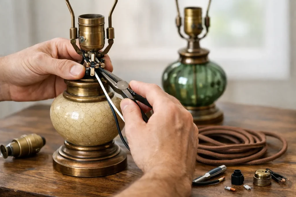 How to Rewire Vintage Lamps Without Losing Character