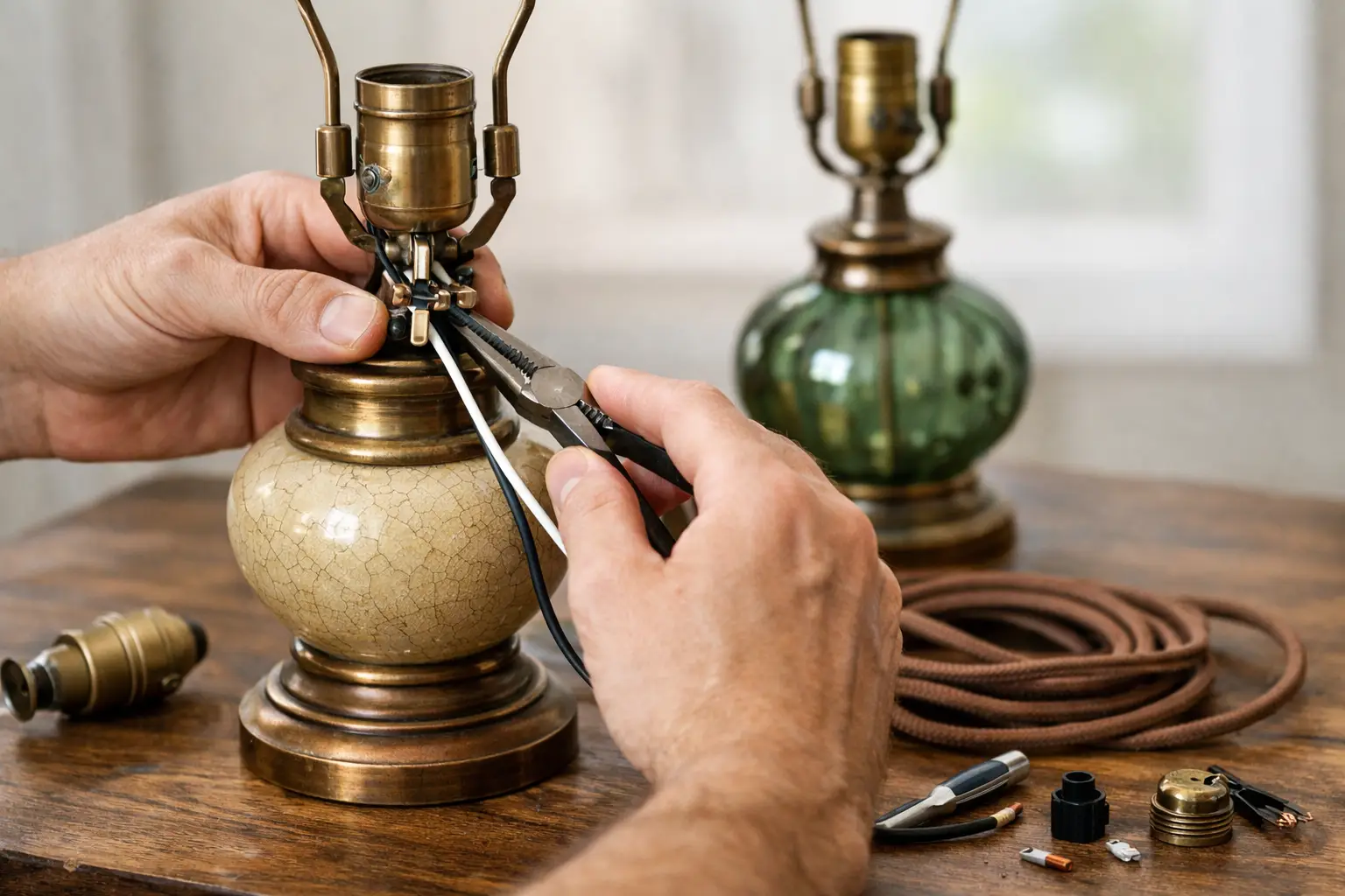 How to Rewire Vintage Lamps Without Losing Character