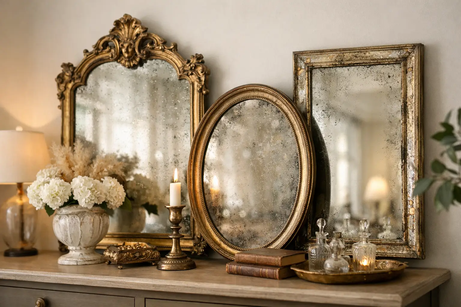 How to Style Antique Mirrors with Character
